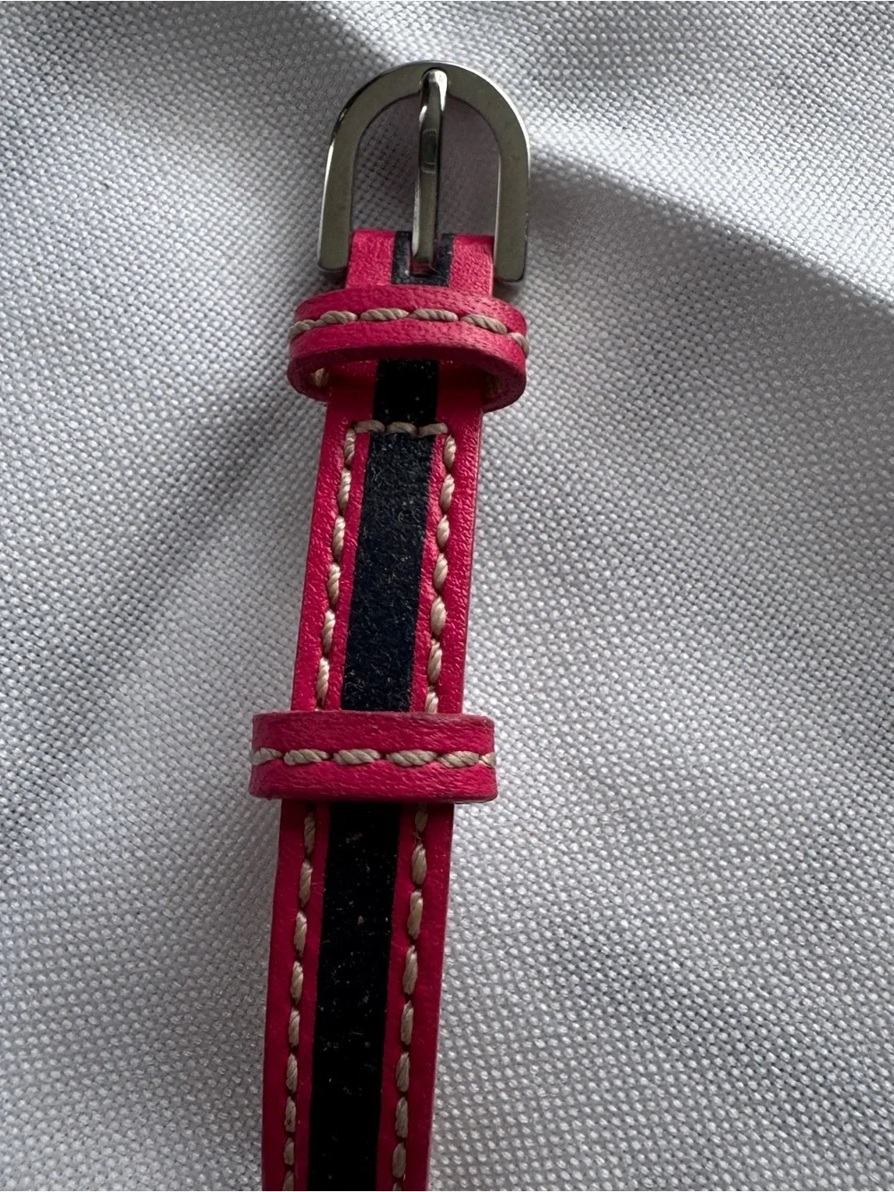 Coach Studio Women’s Watch Pink & Navy Slim Leather Strap 23mm 14501579